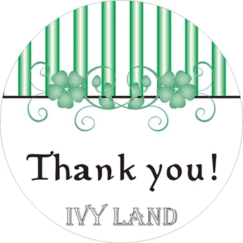 

Free Shipping,New Paper,Custom Adhesive Sticker / Label,"Thank You",For Wedding / Birthday ,Circle 5cm,T10