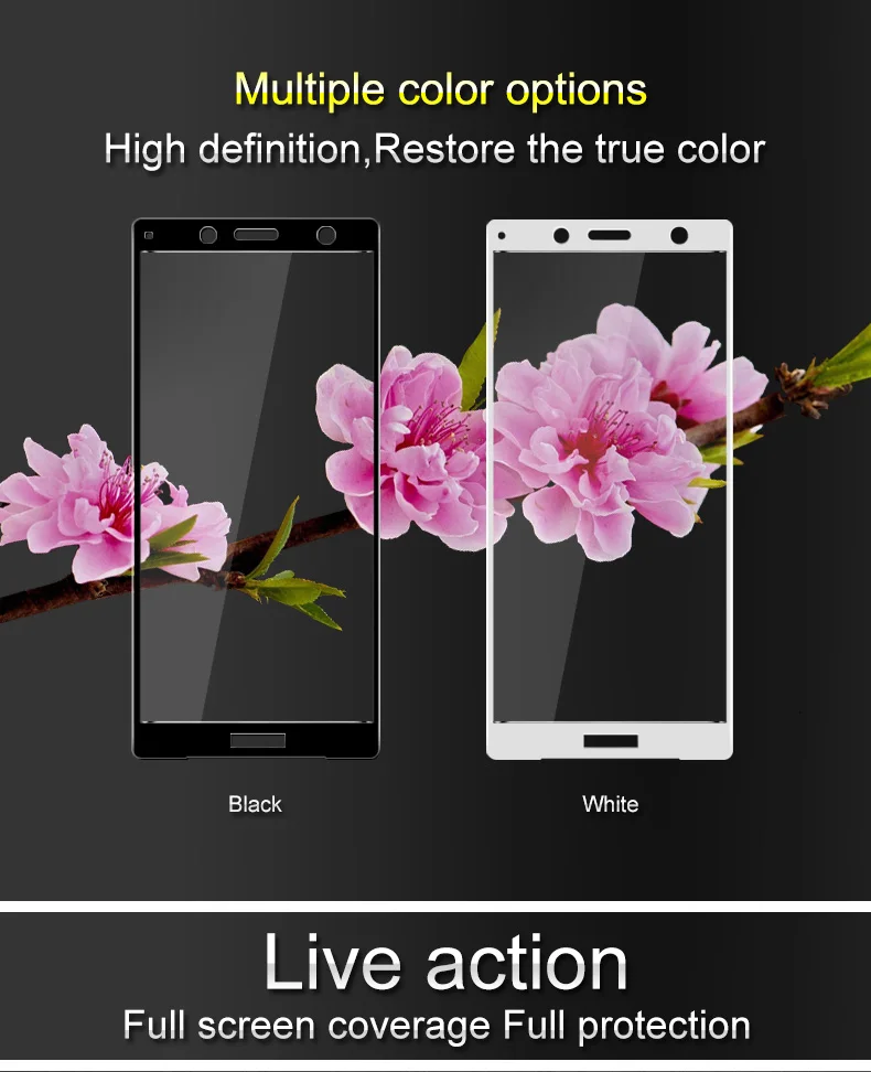 IMAK полное покрытие закаленное Стекло Экран протектор для sony Xperia XZ2 пленка