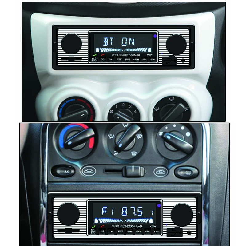 Bluetooth MP3 автомобильный стерео приемник USB порт и автомобильный, с sd-картой стерео с одним Din FM радио 3,5 мм вспомогательный вход дистанционное управление