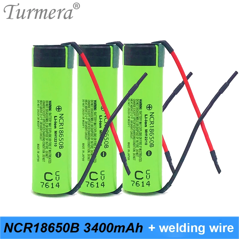 18650-battery-for-panasonic-ncr18650b-3400mah-rechargeable battery-3.7v-slodering-wire-suitable-for-shura-screwderiver-battery-power-bank-turmera-battery-888
