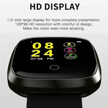 

Waterproof Smart Watch Heart Rate Monitor Bracelet Wristband Fitness tracker for iOS iohone x xs mas 8 8p 7 7p Android samsung