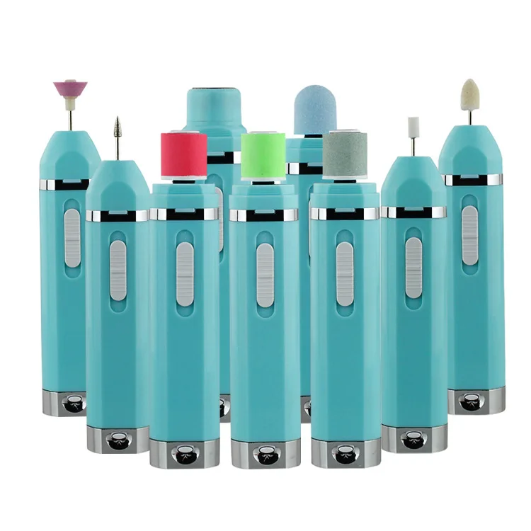 

newest electric 9 in1 nail manicure kit electric nail buffer + foot callus remover + lady shaver multifunctional beauty care