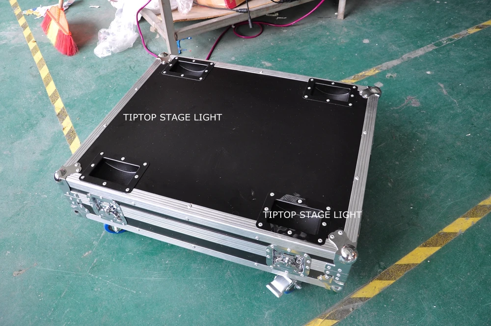 TIPTOP Flightcase 10в1 упаковка DMX/ручная занавеска падение 100 Вт релиз падающий контроллер питания in/out Con электромагнитный замок