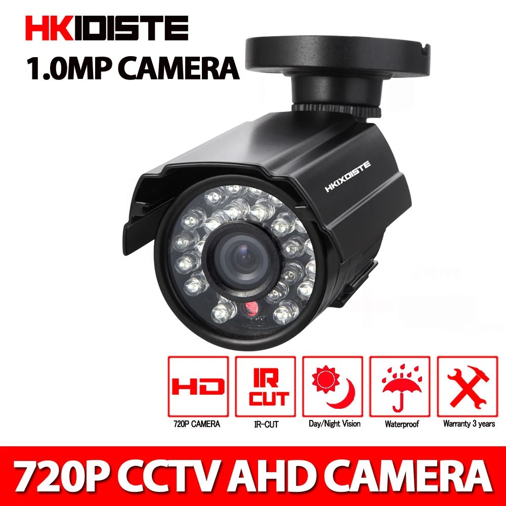 

720P AHD Camera Metal Case Outdoor Waterproof Bullet CCTV Camera Surveillance Camera for cctv DVR system free shipping