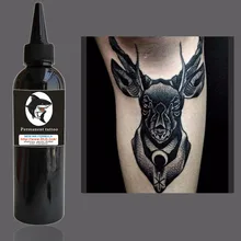 1 бутылка чернил для татуировки черный временные чернила 8 унций профессиональный Перманентный макияж Пигмент для перманентного макияжа пигментные чернила 230 мл татуировки