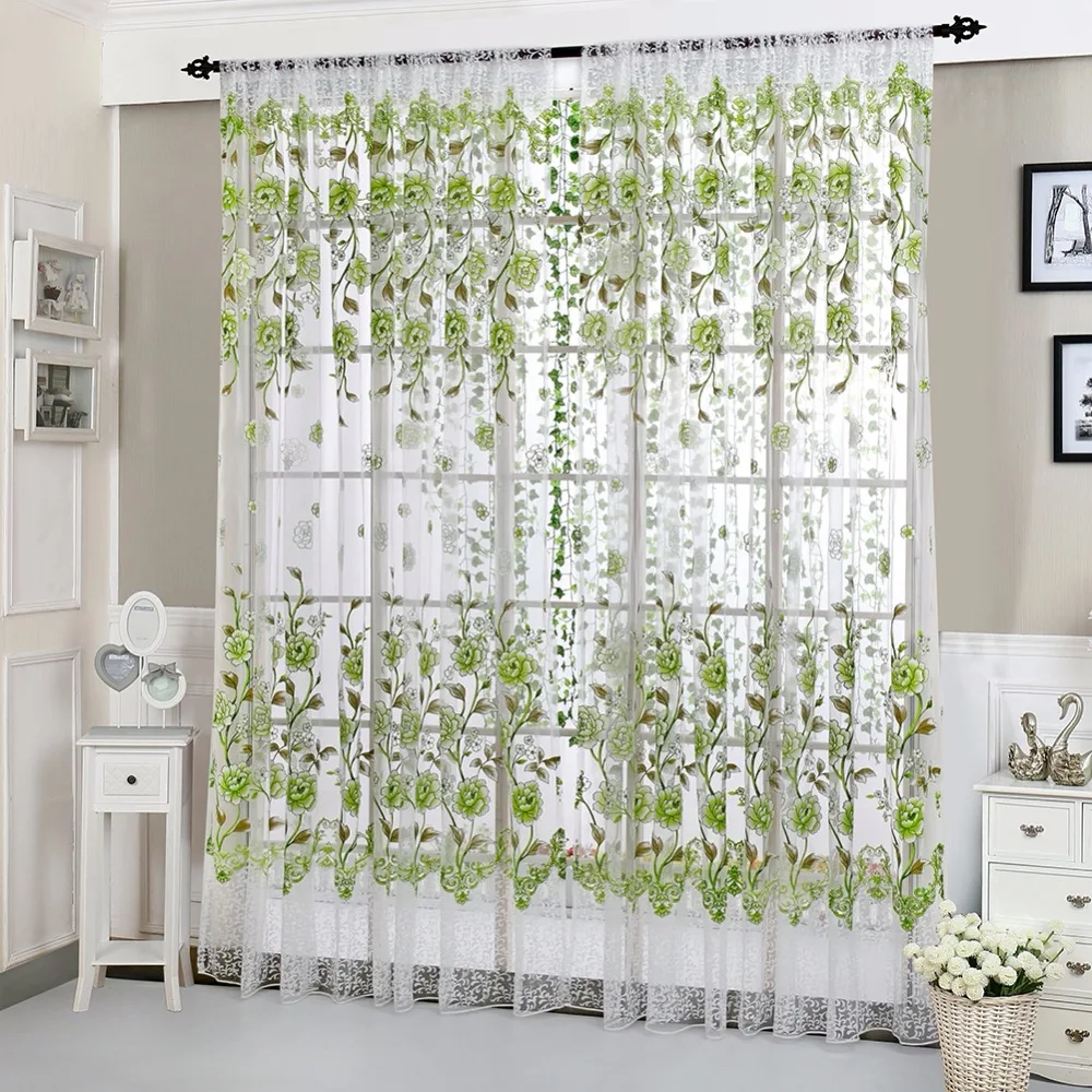 Hot Curtain Window Tulle Curtains For Living Room Kitchen ...