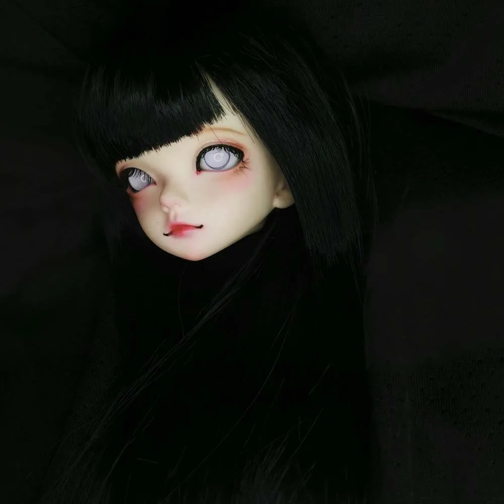 Кукла Naruto hyooga Hinata white bjd eyes 1/4 1/3/6 1/8 BJd SD MSD 10 мм 12 14 22 20 пластиковая кукла с принтом