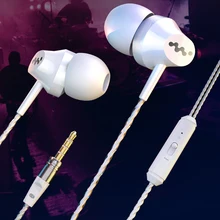 Qijiagu 50 шт. наушники-вкладыши супер бас гарнитура проводное управление стерео звук с микрофоном спортивные наушники с розничной коробкой