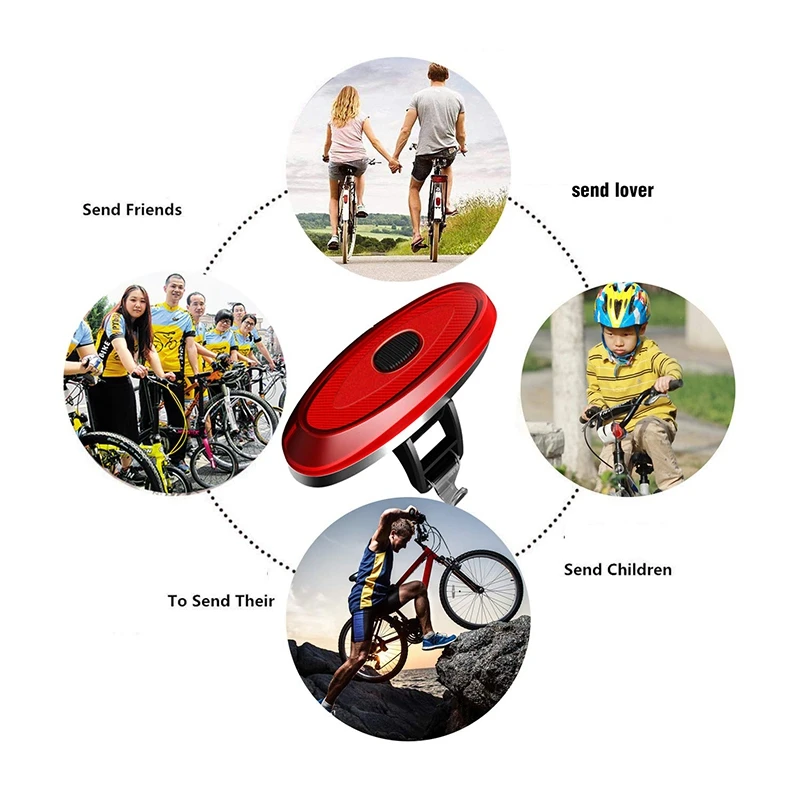 Smart Bike Tail Light Auto Bike Rear Light Usb Rechargeable Waterproof Led Bicycle Brake Sensing Taillight Back Floodlight Lig