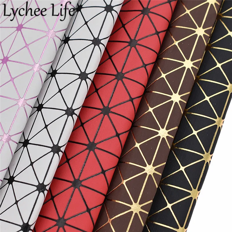 Lychee Life A4 тисненая кожа ткань 29x21 см плед PU ткань DIY ручной работы швейная одежда аксессуары поставки