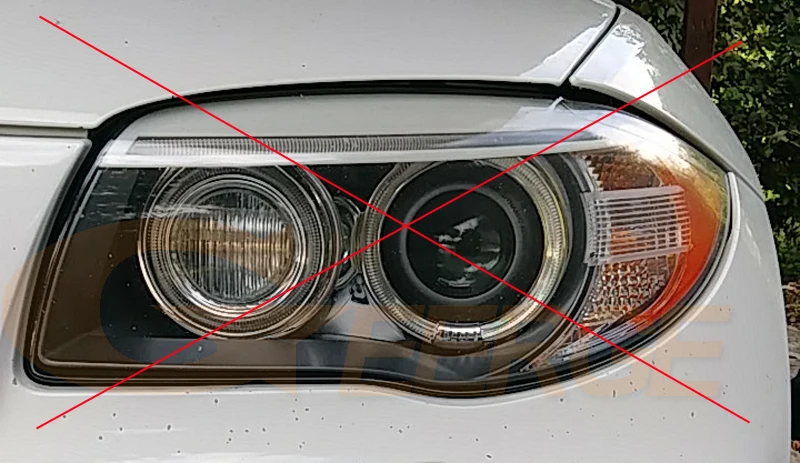 Для BMW 1 серии E81 E82 E87 E88 галогенные фары отличное Ультра яркое освещение smd led Ангельские Глазки Halo Кольцо комплект DRL