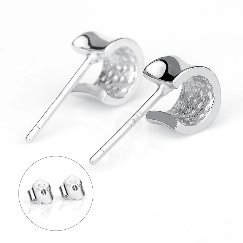 

New Fashion 6mmx4mm Small Hoop Solid Silver 925 Silver Earrings for Women Party Jewelry Girls Girlfriend Birthday Gifts