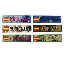 Заказная вышивка, испанское название, нашивка, журнал, военные нашивки, текстовая одежда с буквами, нашивки для нескольких вещей, сумка, жилет