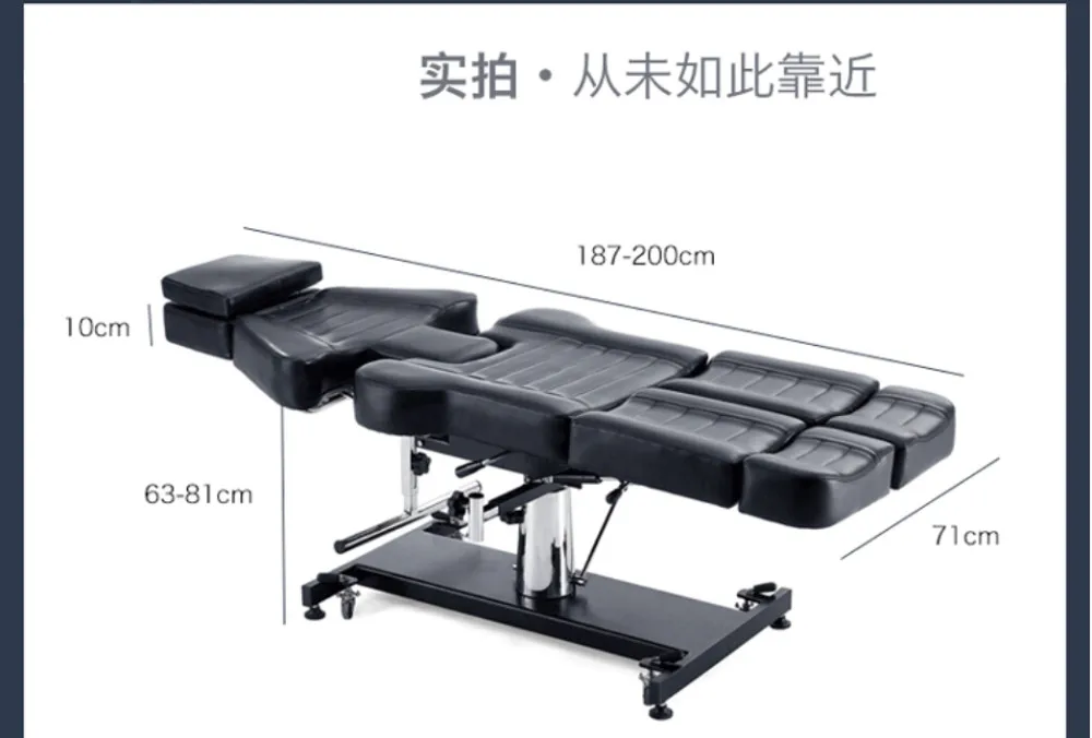 Многофункциональная красота кровать Татуировка стул черный стул для тату-салона Складная Татуировка кровать