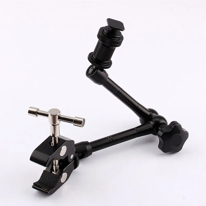 

11inch Black Adjustable Friction Articulating Magic Arm + Super Clamp For DSLR LCD Monitor LED Light Camera Accessories