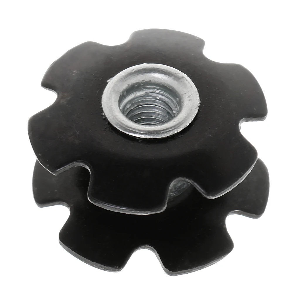 10 Pieces Headset Flanged Star Nut Washer for 1-1/8'' Mountain MTB Bike Bicycle