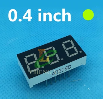 

7 segmentos 0.4in. Green LED Display 0.4" LED Digital tube 7 segment common cathode 3 Bit digital Tube