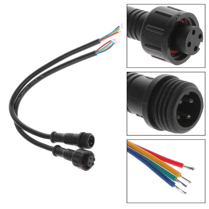 

4 pin Waterproof IP67 Extension Cable Accessories For LED Decking Step Light