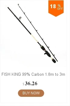 FISH KING 36T карбоновая удочка стандарт 5 м/6 м/7 м Длина 130 см с. Ш 10-30 г для рыбалки