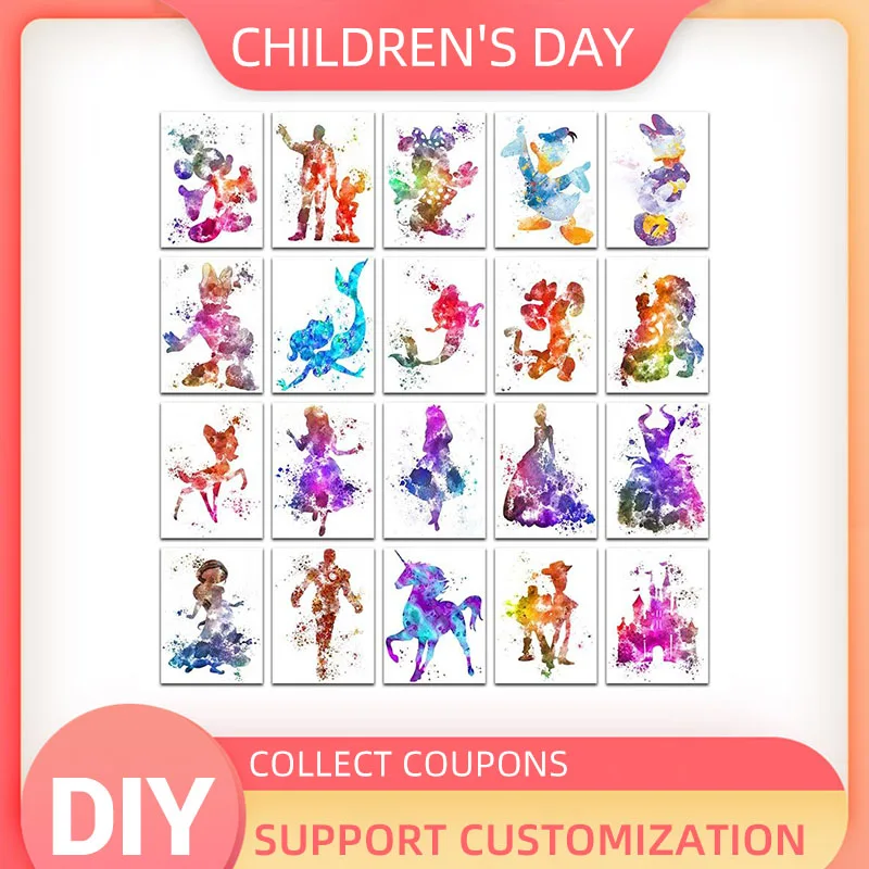 

YIKELA Cartoon 5D DIY Diamond Painting Accessories Full Drill Square Mosaic Painting Embroidery Decor Display Kids Diy Present