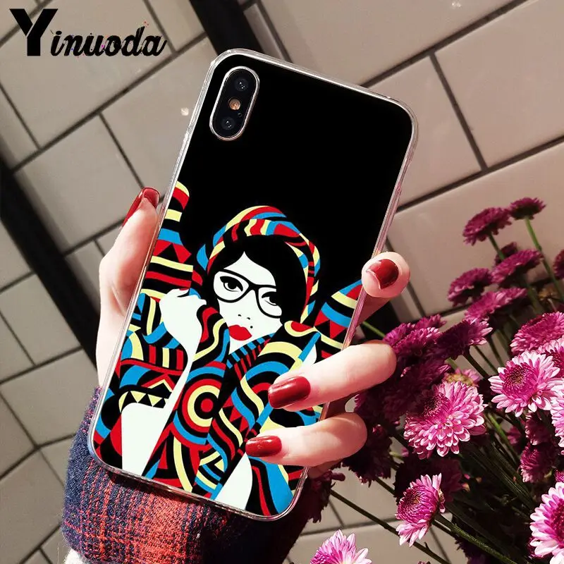 Fashion pop stripe lady