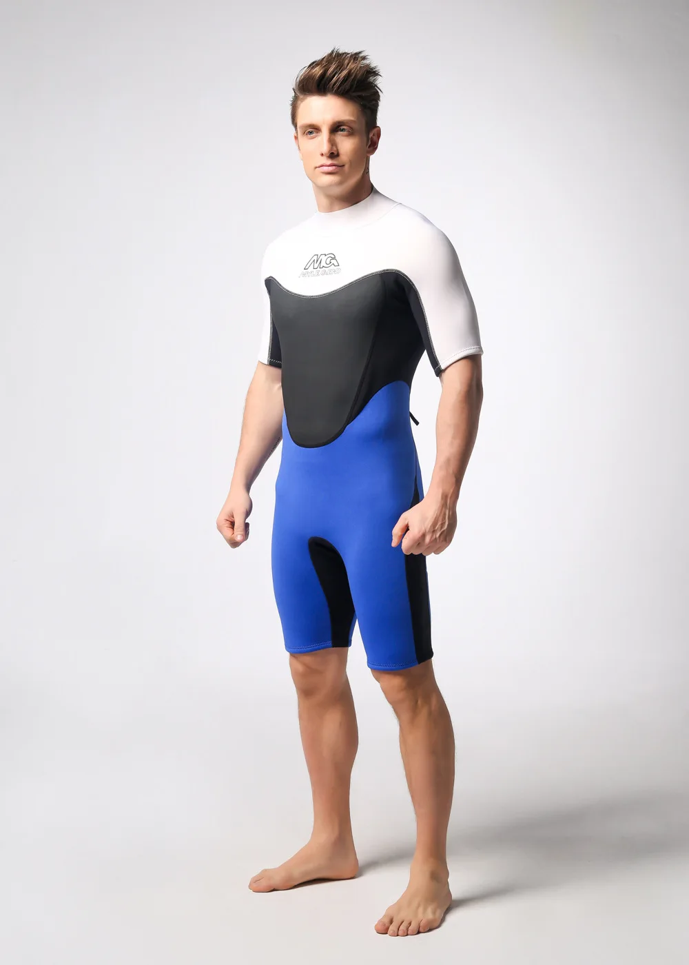3 мм неопрена Для Мужчин's Гидрокостюмы мокрого типа Утепленная одежда Водонепроницаемый всего тела короткий рукав Подводное серфинг дайвинг гидрокостюм для дайвинга костюмы