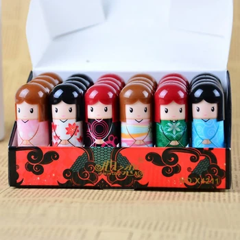 

24pcs/48pcs Cartoon Doll Moisturizing Lip Balm Lovely Nutritious Lip Balm Party Wedding Gifts Colorful Kawaii For Girl Chlidren