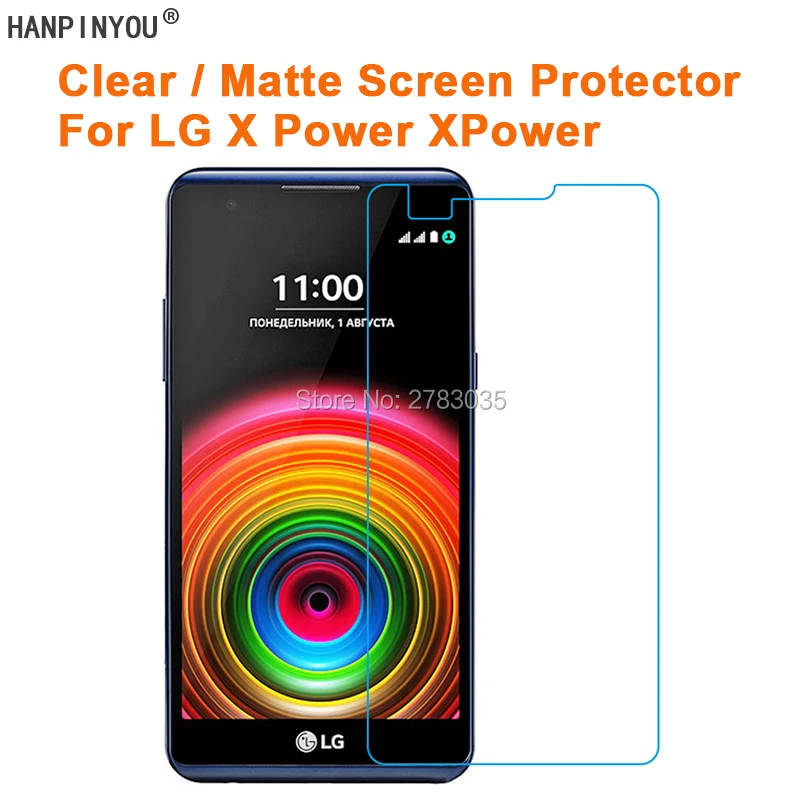 Прозрачная глянцевая/Антибликовая матовая защитная пленка для LG X Power K220DS K450 5 3