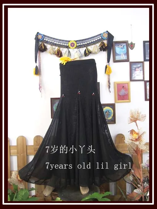 Lace Tribal Latin Dance Tango Skirt Steampunk Boho Bohemian Gypsy Renaissance Belly DV16 | Тематическая одежда и униформа