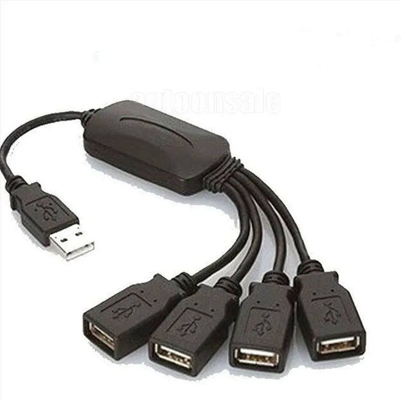 1 шт. высокоскоростной 4 порта USB 2,0 кабель 4 в 1 мульти хаб расширения/сплиттер концентраторы кабель адаптер конвертер для портативных ПК Destop Hi-Q