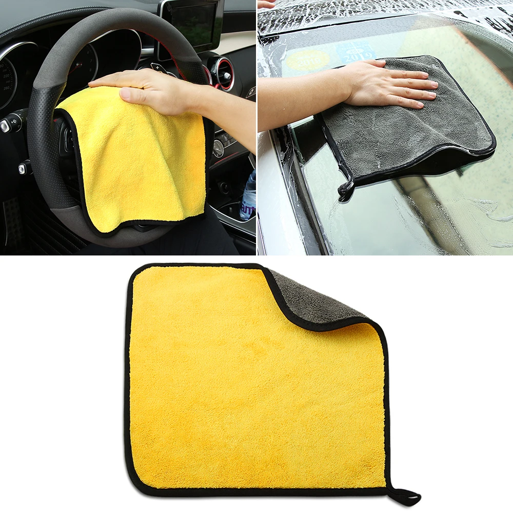 

30*30cm Car Soft Microfiber Cleaning Towel for Skoda Octavia A2 A5 A7 Fabia Rapid Superb Yeti Roomster