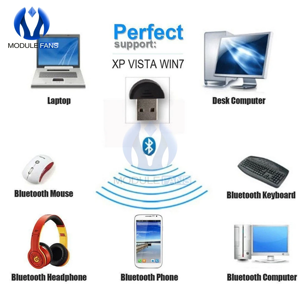 Мини USB Bluetooth адаптер беспроводной ключ для Windows XP Win7 ноутбук ПК Vista
