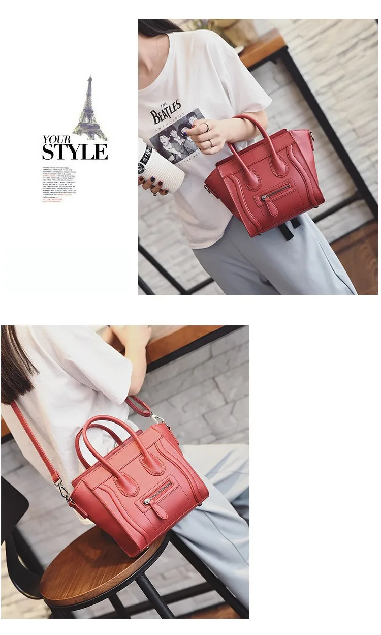 17 Handbags Summer Hit The New Color Wings Bag Oops Face Package European And American Fashion Trend Packet Casual Shoulder Bags