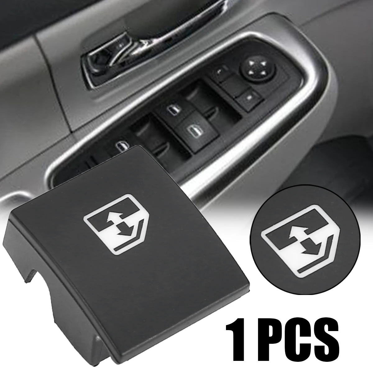 1pc Black Plastic Window Switch Button Cover 13228881 6240452 Replacement For VAUXHALL OPEL ASTRA MK5 H ZAFIRA/TIGRA B