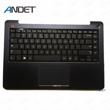 Подставка для рук для ноутбука samsung NP530U4E 530U4E Клавиатура США ободок верхняя крышка Топ чехол тачпад синий BA75-04632A
