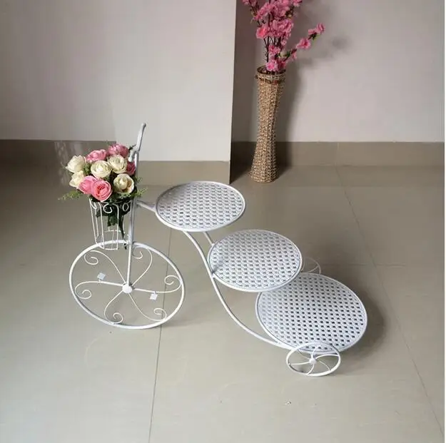 3 Tier Bicycle Shape Cupcake Stand Tray Rack Display Holder Desserts Decor Wedding Birthday Multilayer Desert Three Layer