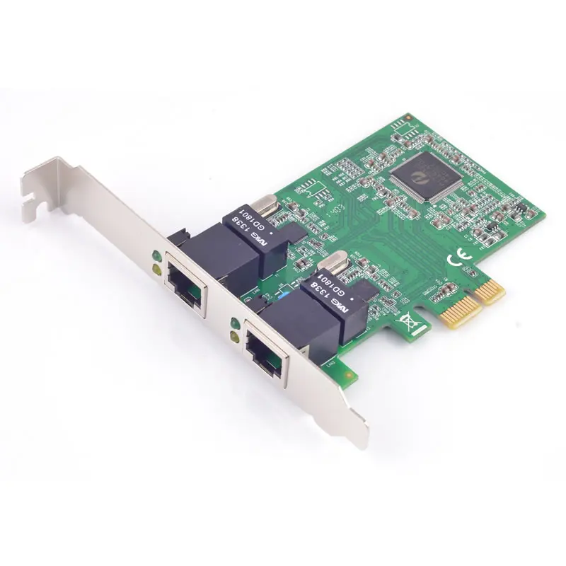 Chipset de Alto Pci-express Dual Gigabit Ethernet Controller Cartão Rtl8111e Desempenho 10 – 100 1000 Base-t Lan Controlador