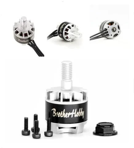 Безщеточный двигатель Brotherhobby Tornado T1 1407 3600KV для гоночных двигателей FPV Racer|Детали и