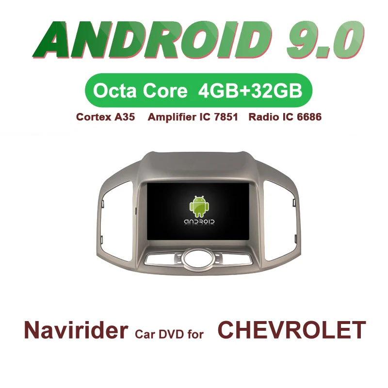 OTOJETA Автомобильный gps Android 9,0 радио для CHEVROLET CAPTIVA 2012 2013 стерео навигация DVD емкостный экран Поддержка Зеркало Ссылка