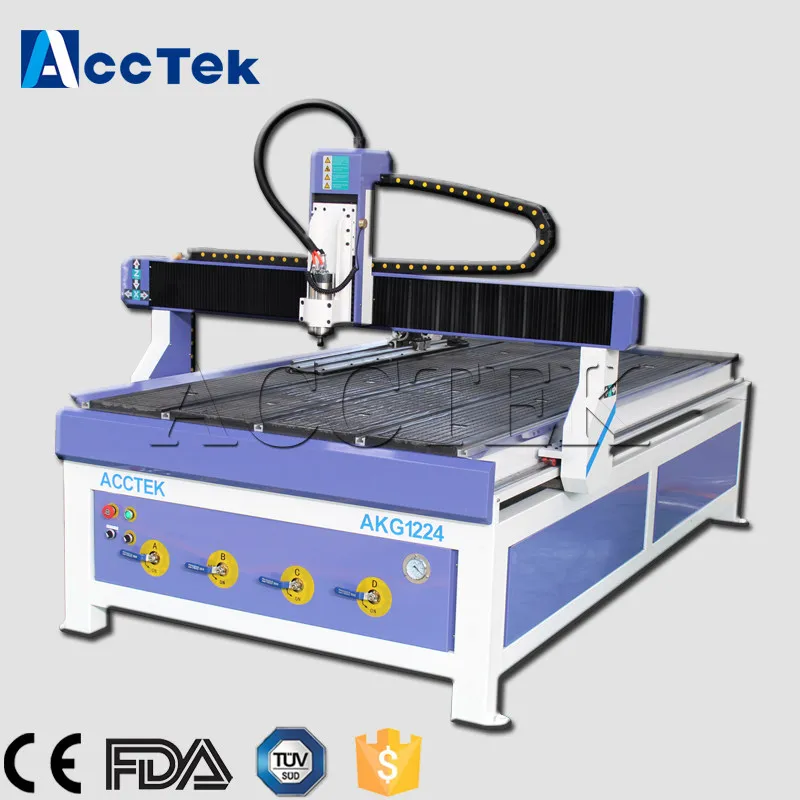 2018 AKG1224 CNC Router with rotary axis options, CE standard china