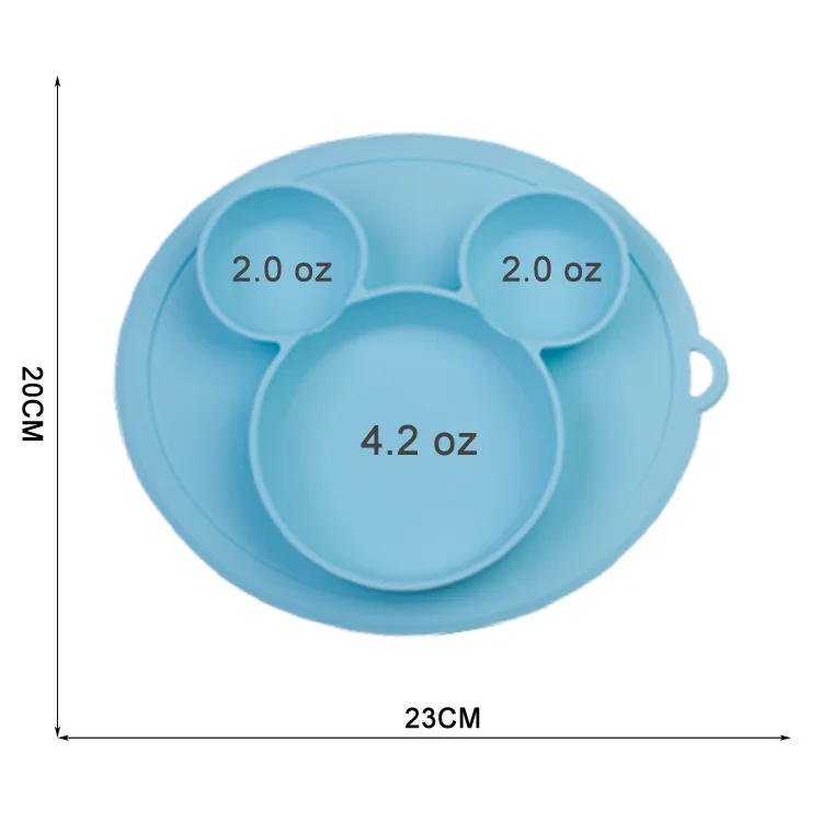 Childrens Silicone bowl  Sucker Bowl  children plate  baby silicone plate  baby feeding dish
