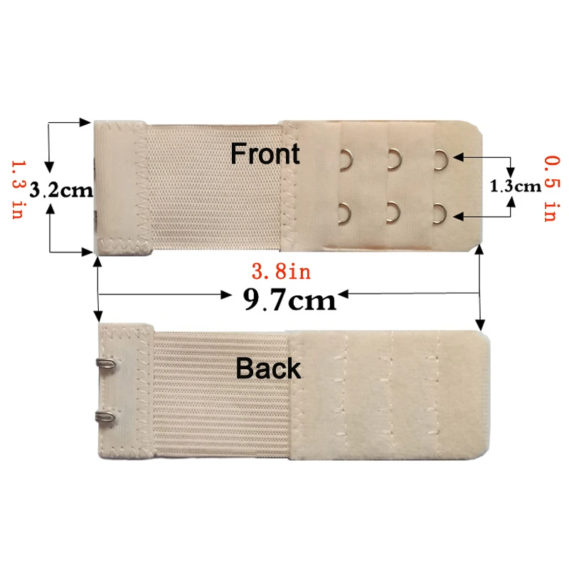 2 шт. женский бюстгальтер на бретельках 3 ряда 2 крючка для бюстгальтера застежка на ремешке швейные инструменты интимные аксессуары черный/белый/розовый/красный