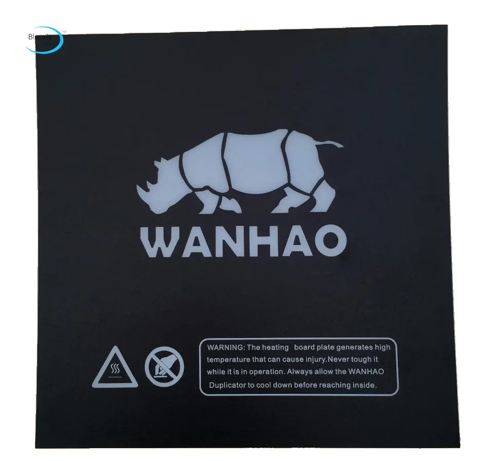 Wanhao i3 3D принтер Запасные части печать с подогревом наклейки для кровати Похожие с Buildtak Prusa i3 с подогревом пластины сборки пластины ленты черный