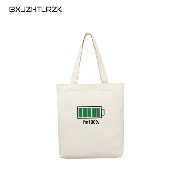 

BXJZHTLRZK 2018 High Quality Canvas Large Capacity Tote Shoulder Bag Ladies Casual Preepy Cute Design Handbag