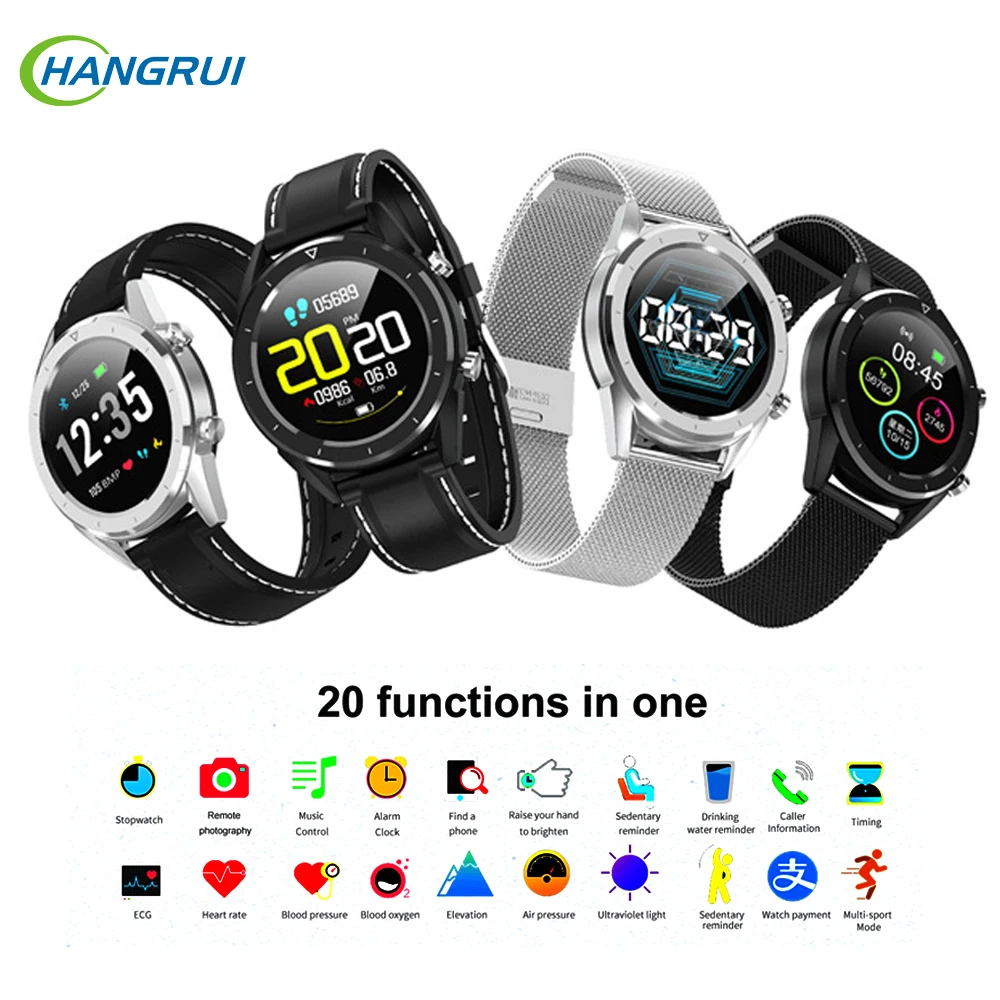 

DT28 Smart Watch Men IP68 Waterproof Payment ECG Sports Watch Heart Rate Monitor Fitness Tracker Smartband Wristwatch Men Women