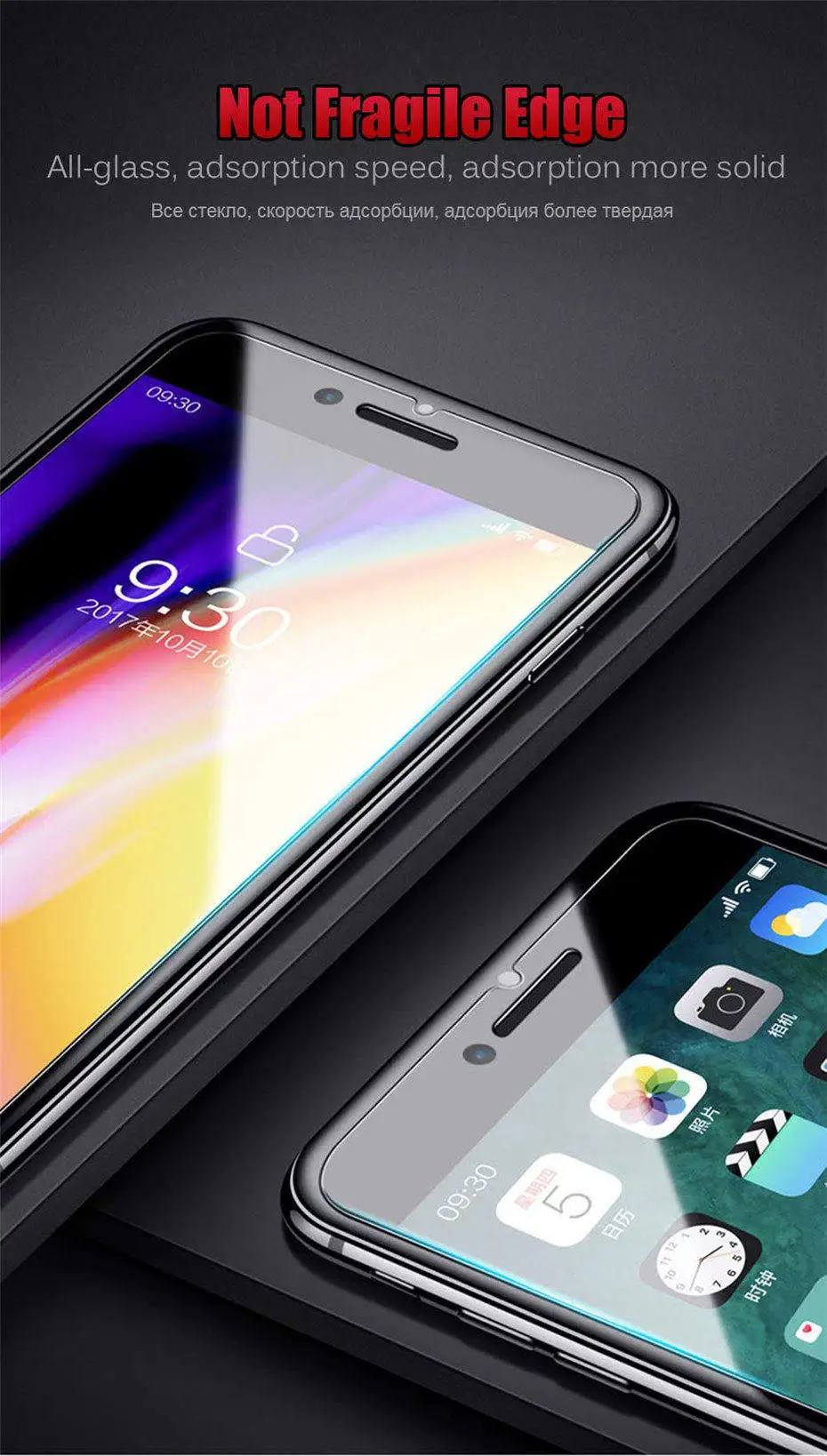 MOUSEMI Protective Glass For iPhone 5s 6 Plus 8 X Explosion Proof Ultra Thin Film Screen Protector For iPhone 7 Tempered Glass (2)