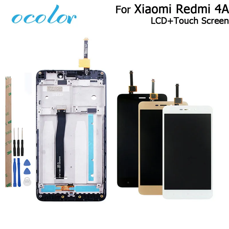 ЖК дисплей ocolor для Xiaomi Redmi 4A сенсорный экран с рамкой сменный дигитайзер в сборе