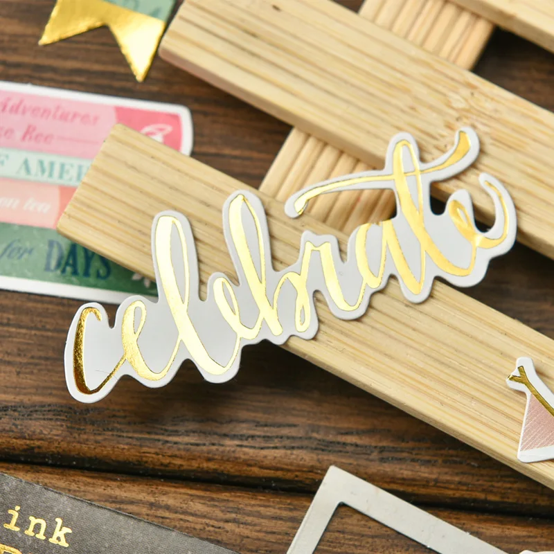 45 шт Think Happy Cardstock высечки для скрапбукинга счастливый планировщик/изготовление карт/Журнал проекта