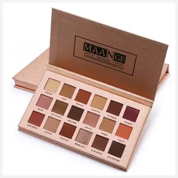

MAANGE 18 Colors Eyeshadow Palette Matte Glitter Matallic Eye Shadow Somkey Powder Palette Blush Pro Makeup Set For Eyes Beauty4