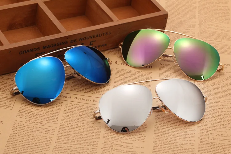 Yvan Новые Ретро покрытие очки УФ 400 женские мужские металлические солнцезащитные очки, солнцезащитные очки стимпанк Винтаж Рыбалка